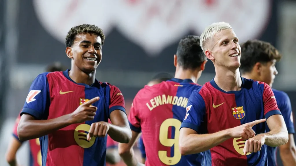 lamine yamal, dani olmo, fc barcelona